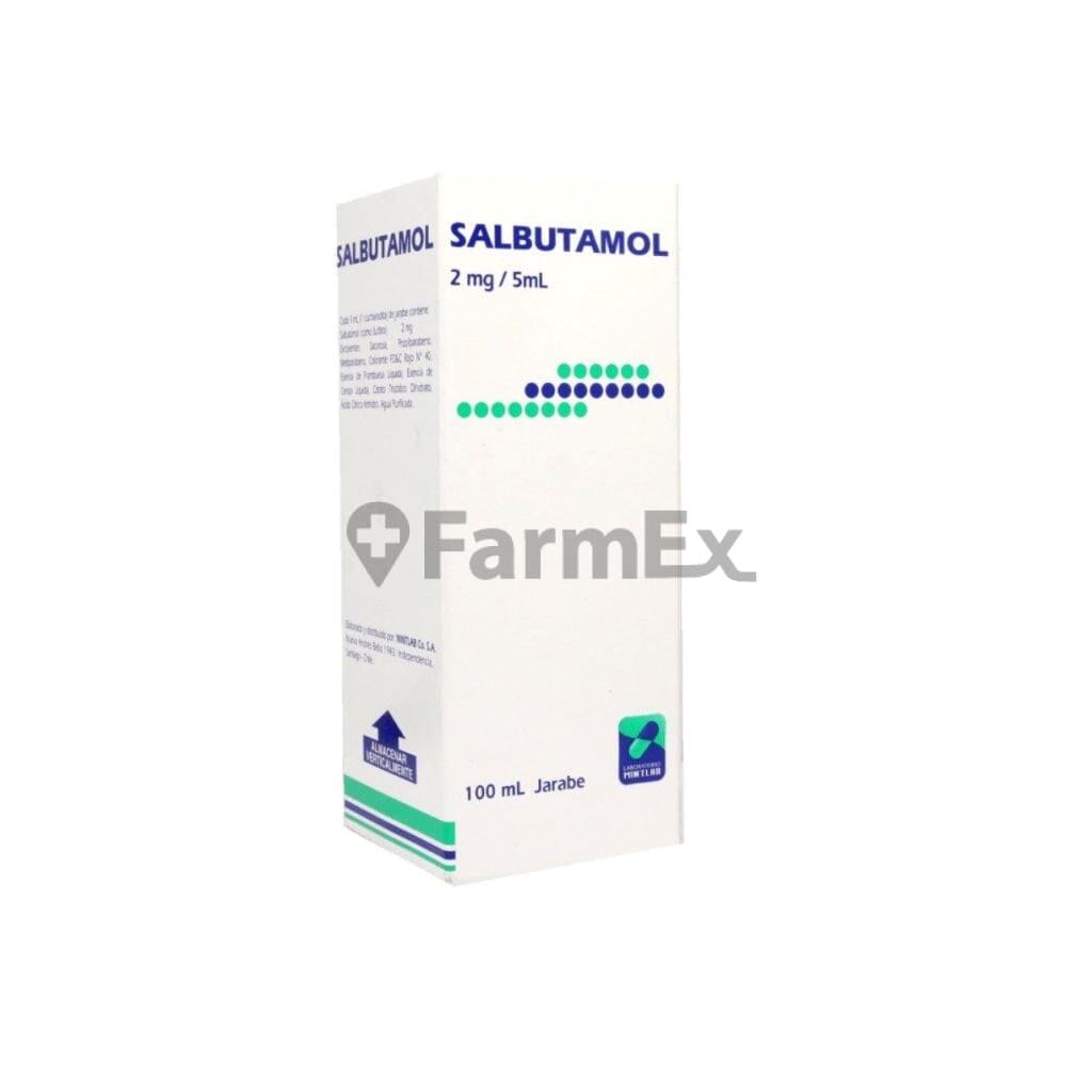 Salbutamol Jarabe 2 mg / 5 mL x 100 mL Farmex-MiaHealth-Persistente